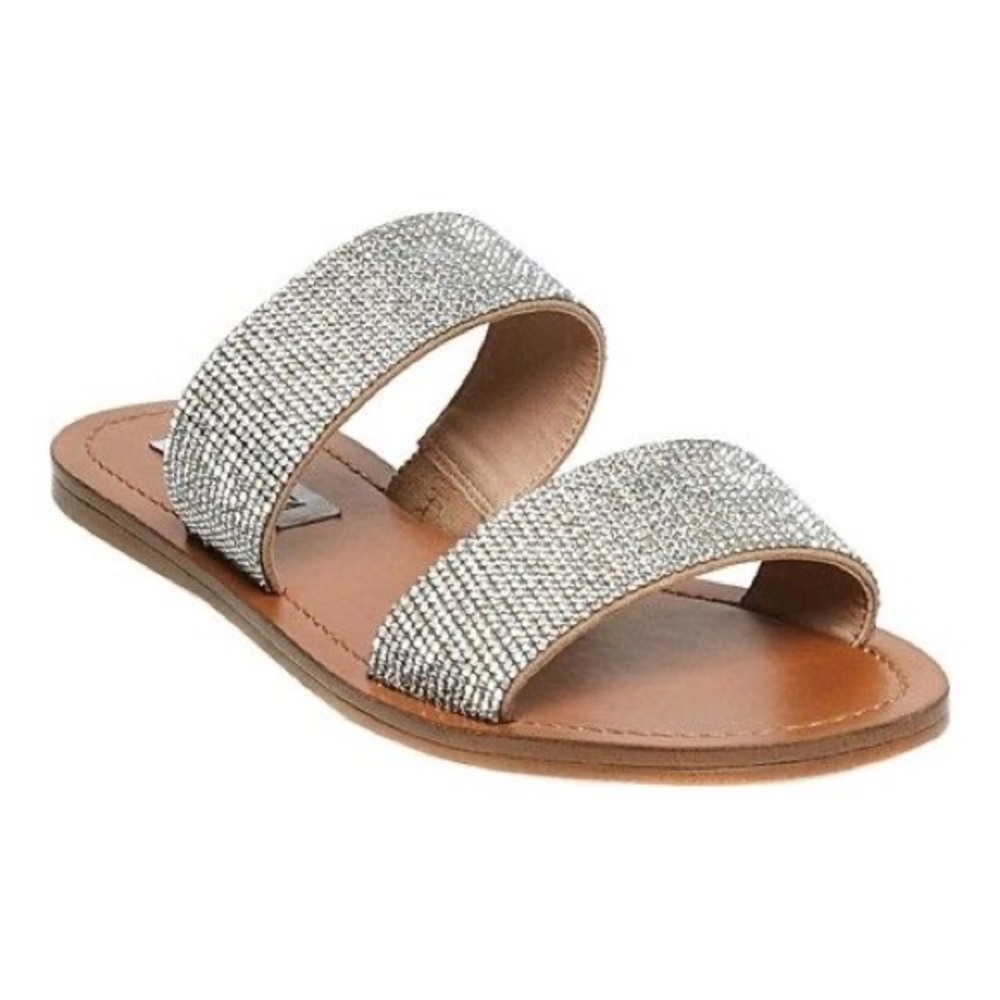 Steve Madden Rhinestone Slide Sandals